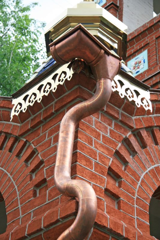 Copper Downspout Replacement detail